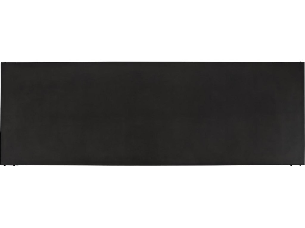 Industrial Concrete Dining Table, Black U Legs - image 1