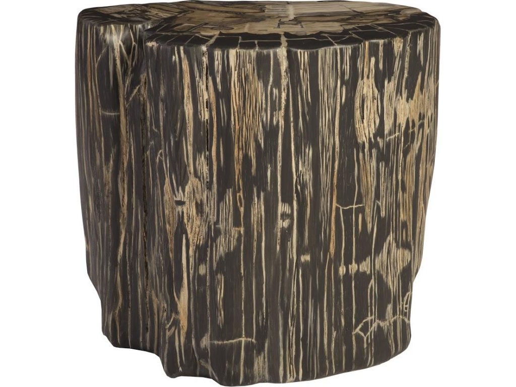 Cast Petrified Wood Stool, Resin - main image
