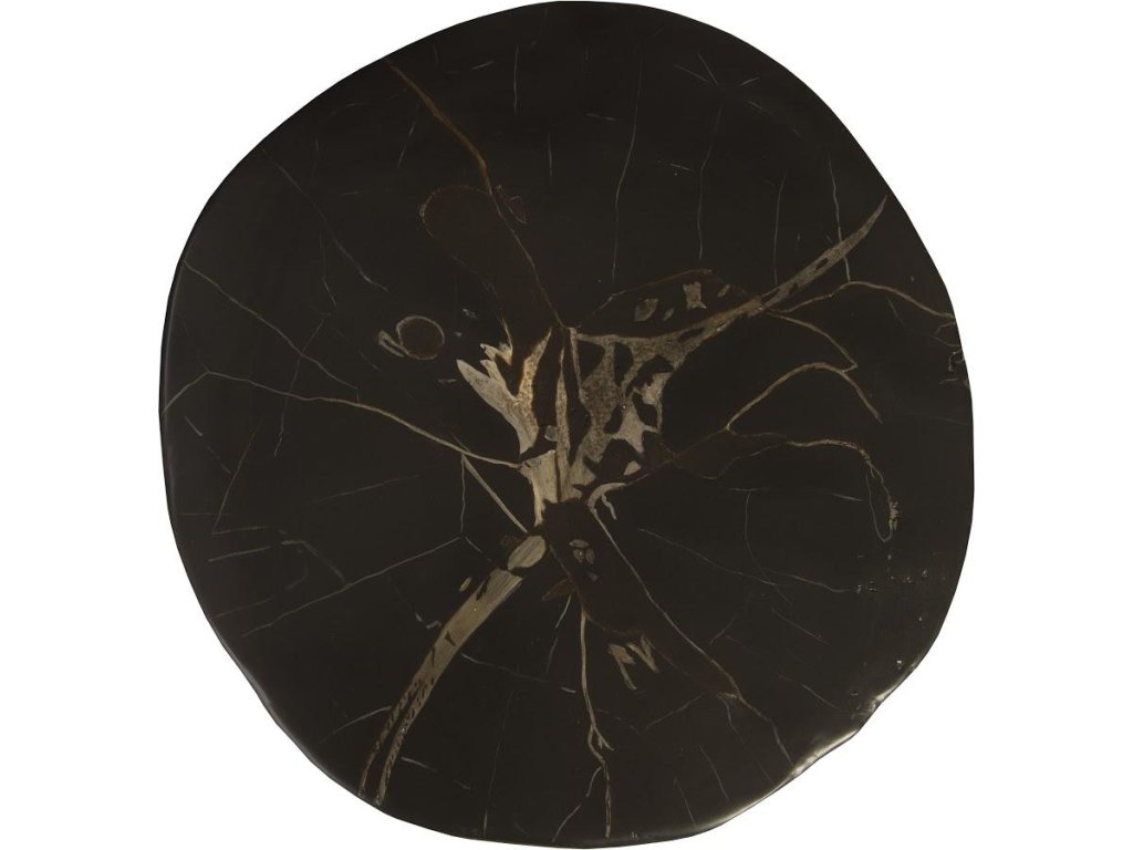 Cast Petrified Wood Stool, Resin - image 1