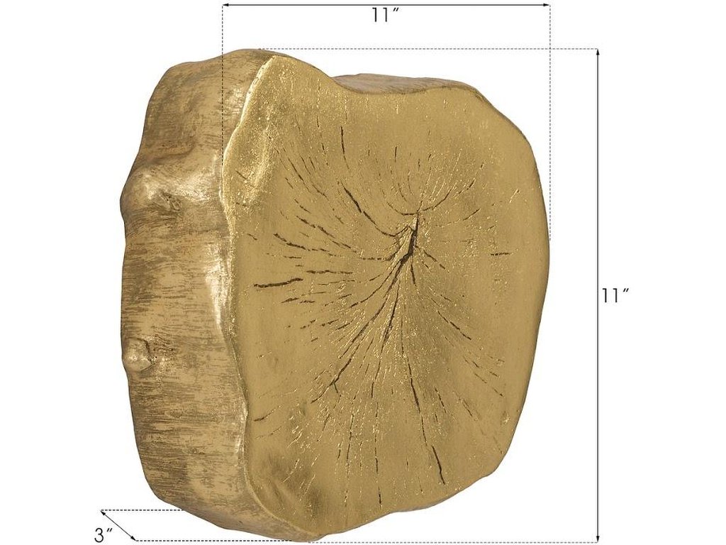 Log Wall Tile, Gold Leaf - image 4