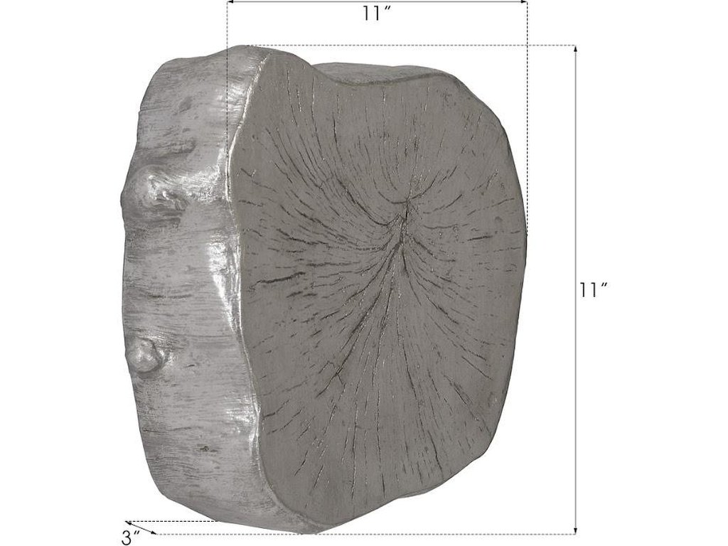 Log Wall Tile, Silver Leaf - image 4