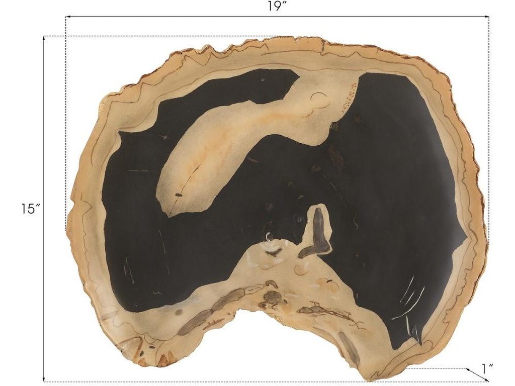 Cast Petrified Wood Wall Tile, Resin, Thin - image 4