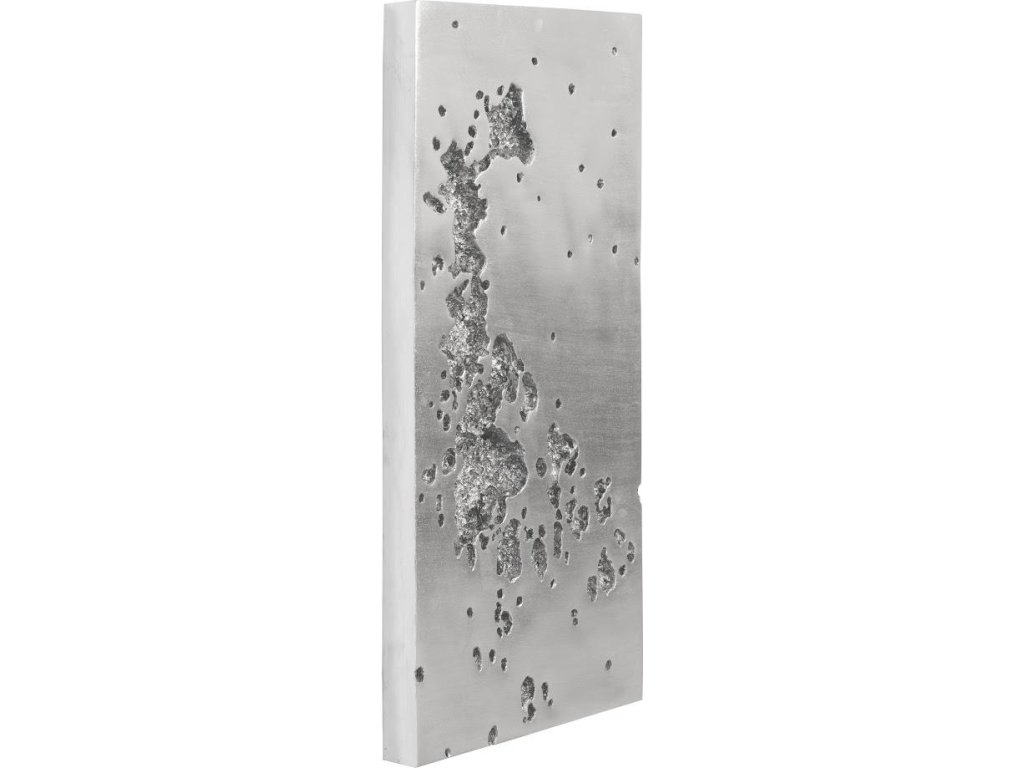 Splotch Wall Art, Rectangle, Silver Leaf - image 1