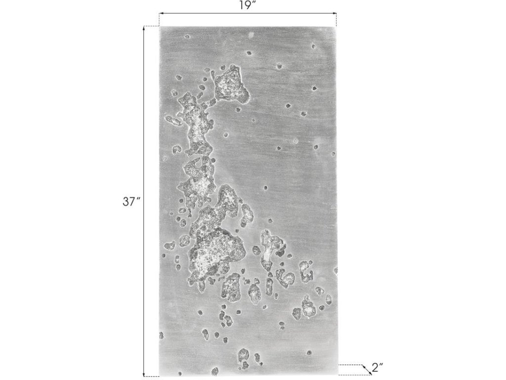 Splotch Wall Art, Rectangle, Silver Leaf - image 4