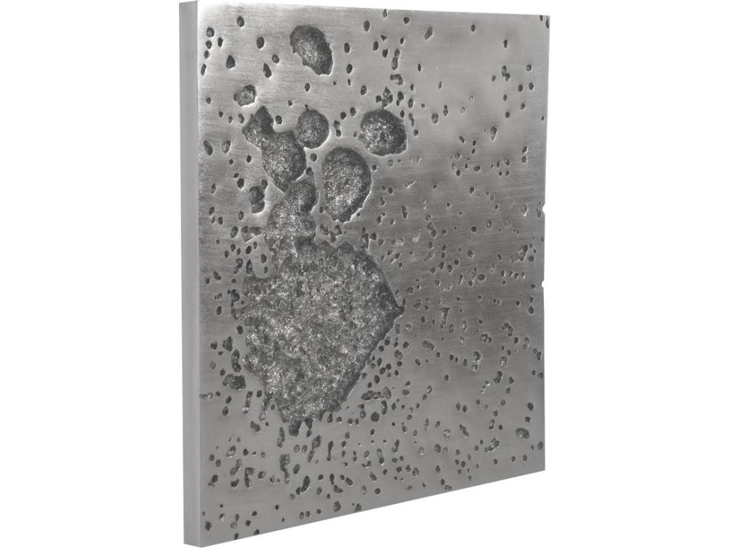 Splotch Wall Art, Square, Silver Leaf - image 1