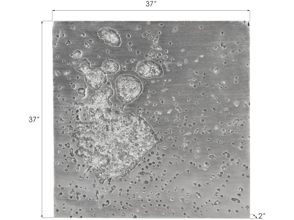 Splotch Wall Art, Square, Silver Leaf - image 4