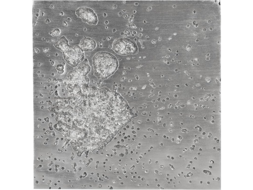 Splotch Wall Art, Square, Silver Leaf - main image