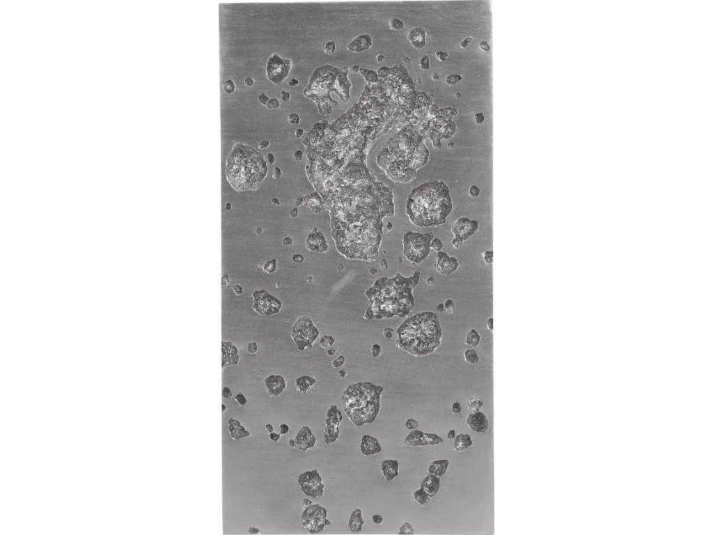 Splotch Wall Art, Rectangle, Silver Leaf - image 1