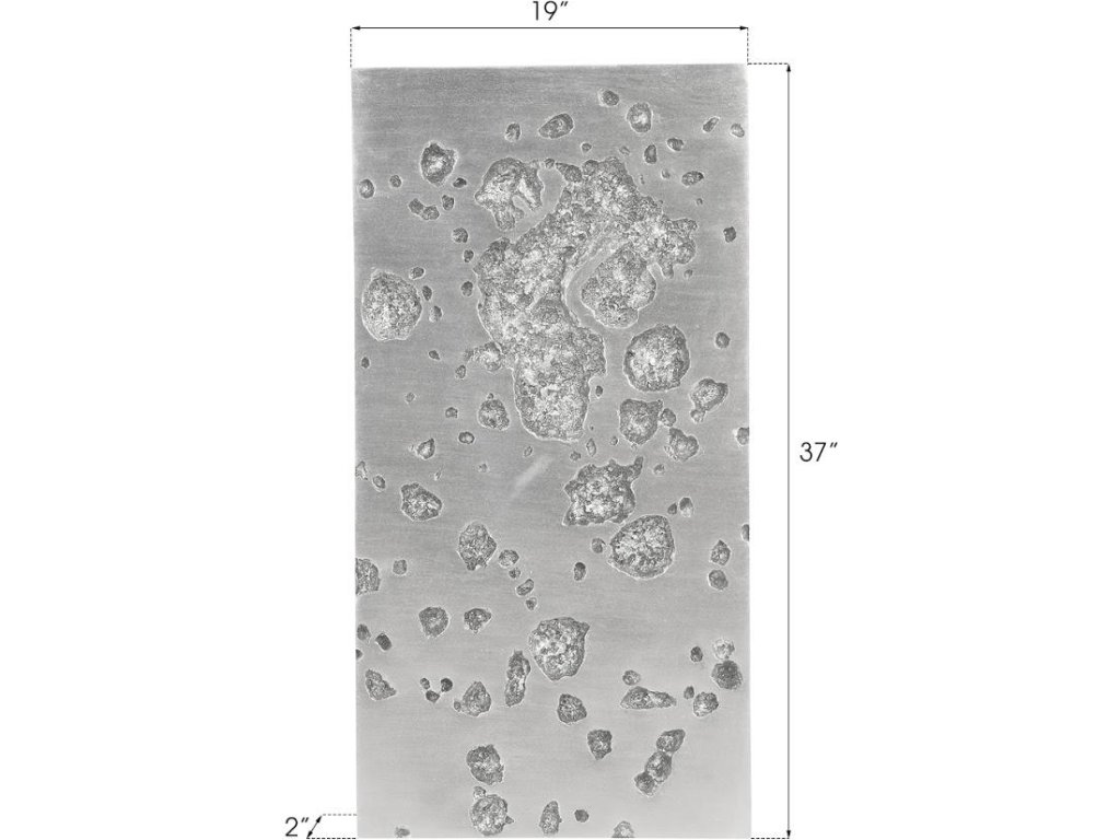Splotch Wall Art, Rectangle, Silver Leaf - image 4