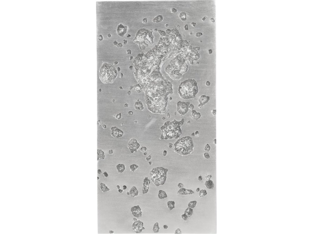 Splotch Wall Art, Rectangle, Silver Leaf - main image