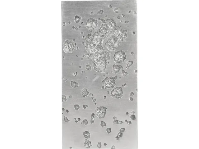 Splotch Wall Art, Rectangle, Silver Leaf