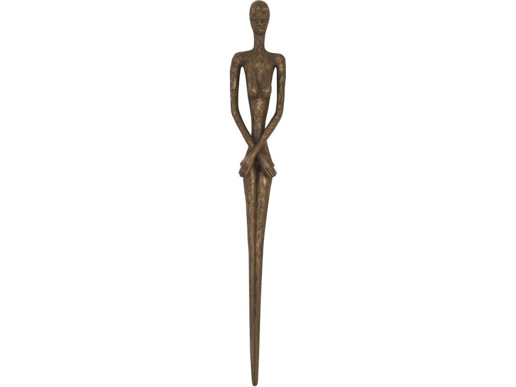 Lottie Wall Sculpture, Resin, Bronze Finish - main image
