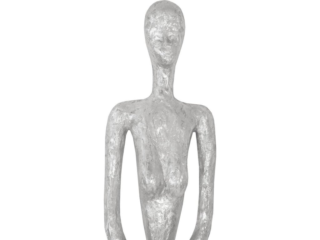 Lottie Wall Sculpture, Resin, Silver Leaf - image 2