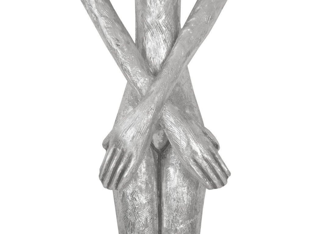 Lottie Wall Sculpture, Resin, Silver Leaf - image 3