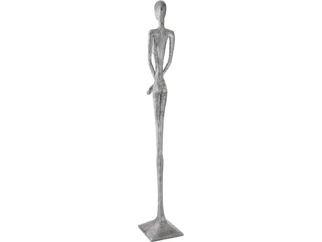Lottie Sculpture, Resin, Liquid Silver - Alternative View