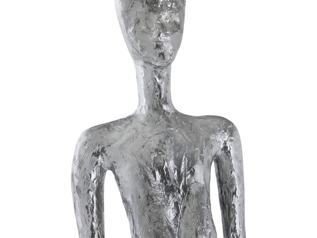 Lottie Sculpture, Resin, Liquid Silver - image 3