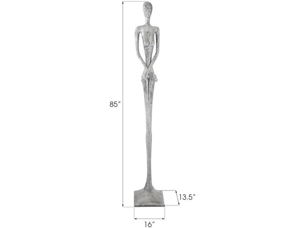 Lottie Sculpture, Resin, Liquid Silver - image 4