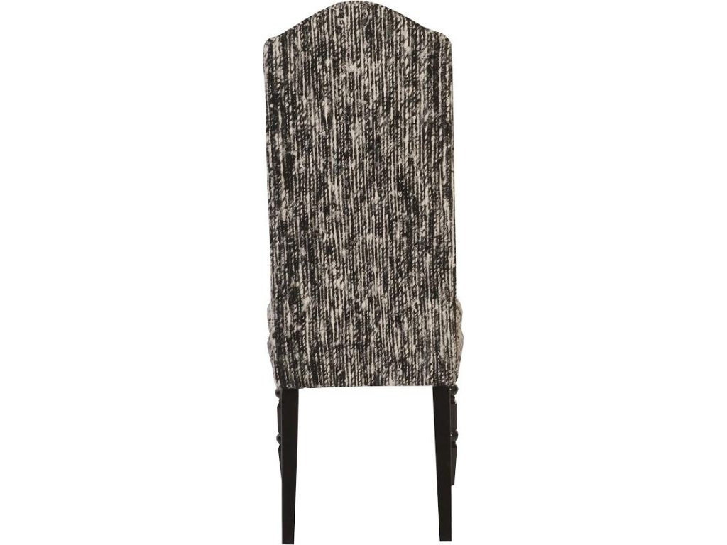 Manhattan Dining Chair, Eco Viscose Black, Black Wooden Legs - image 1