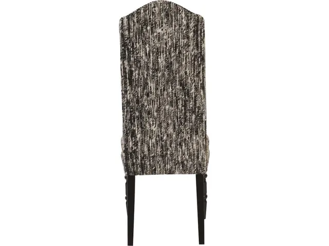 Manhattan Dining Chair, Eco Viscose Black, Black Wooden Legs - Alternative View