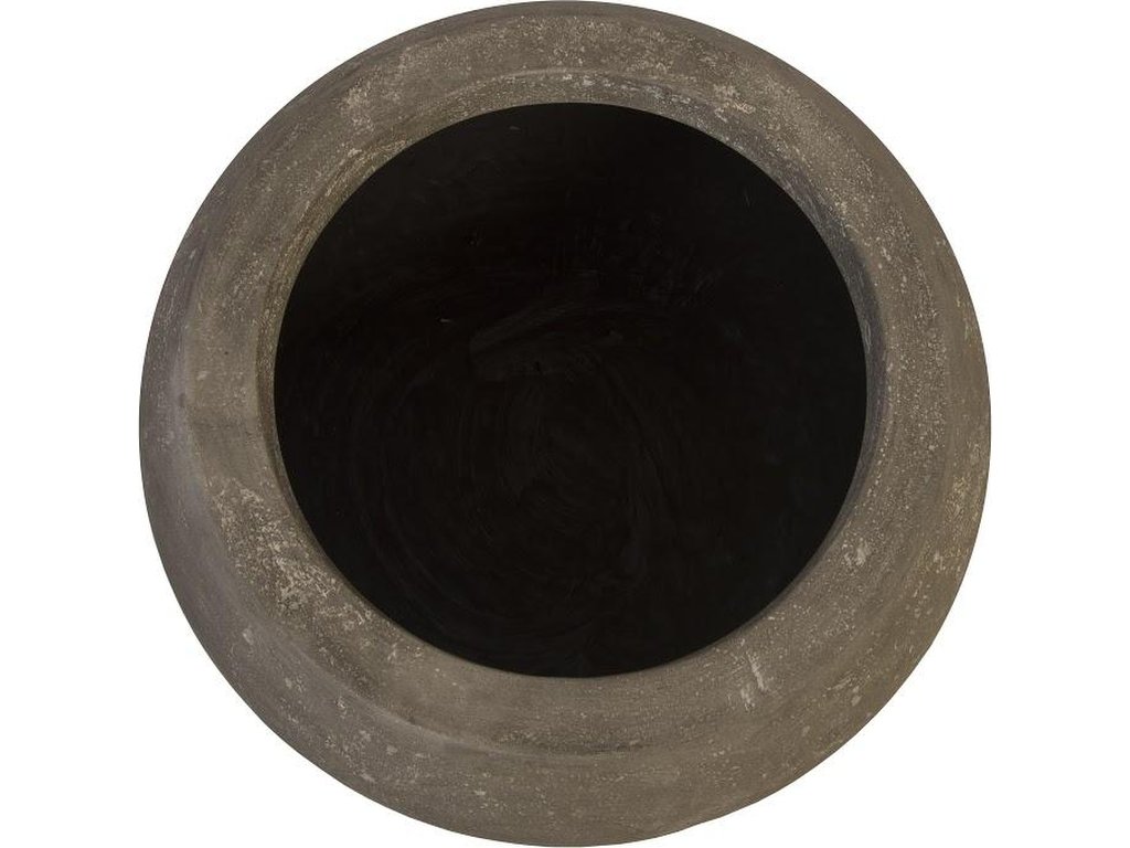 Rounded Planter, Small, Gray - image 1