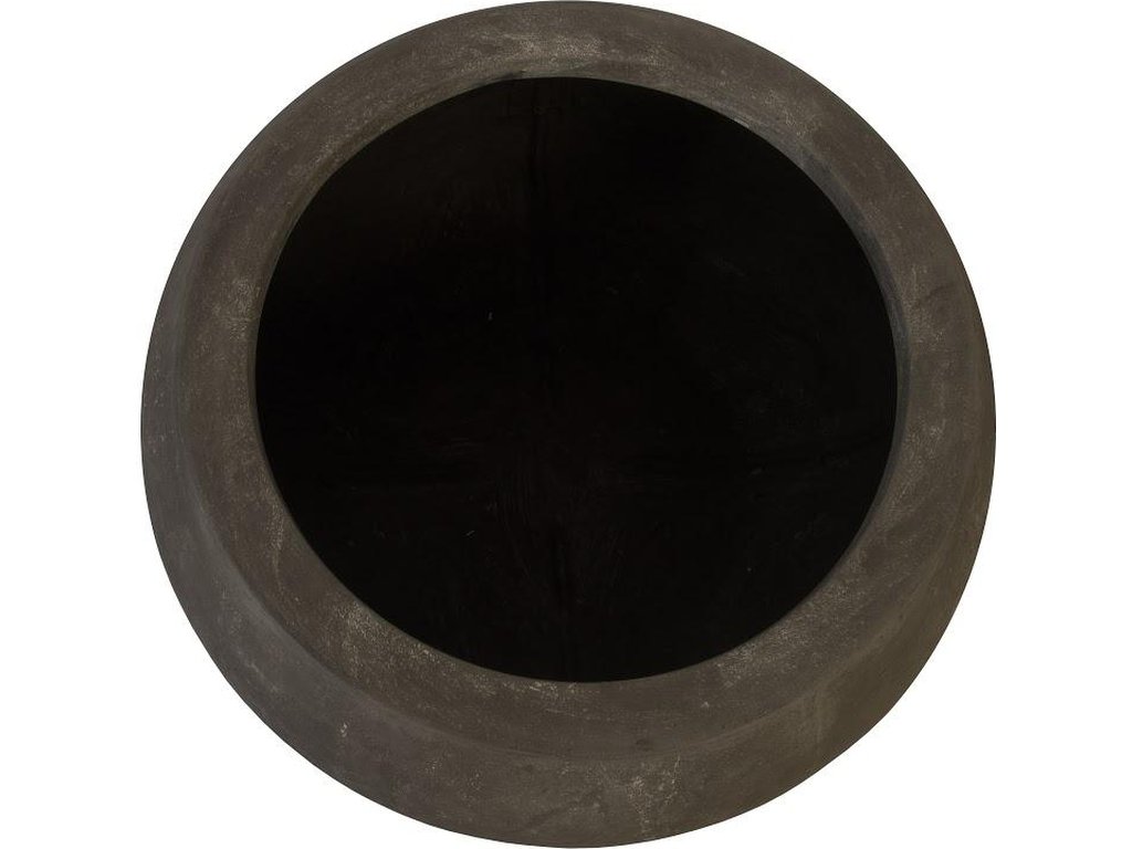 Rounded Planter, Large, Gray - image 1