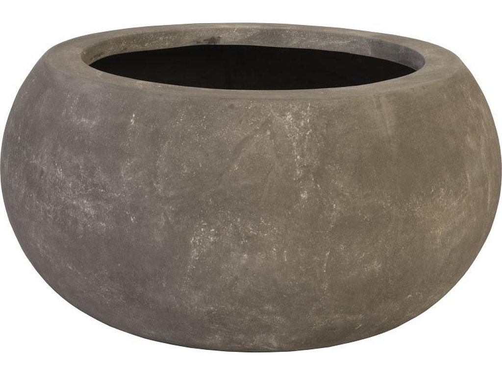 Rounded Planter, Large, Gray - main image
