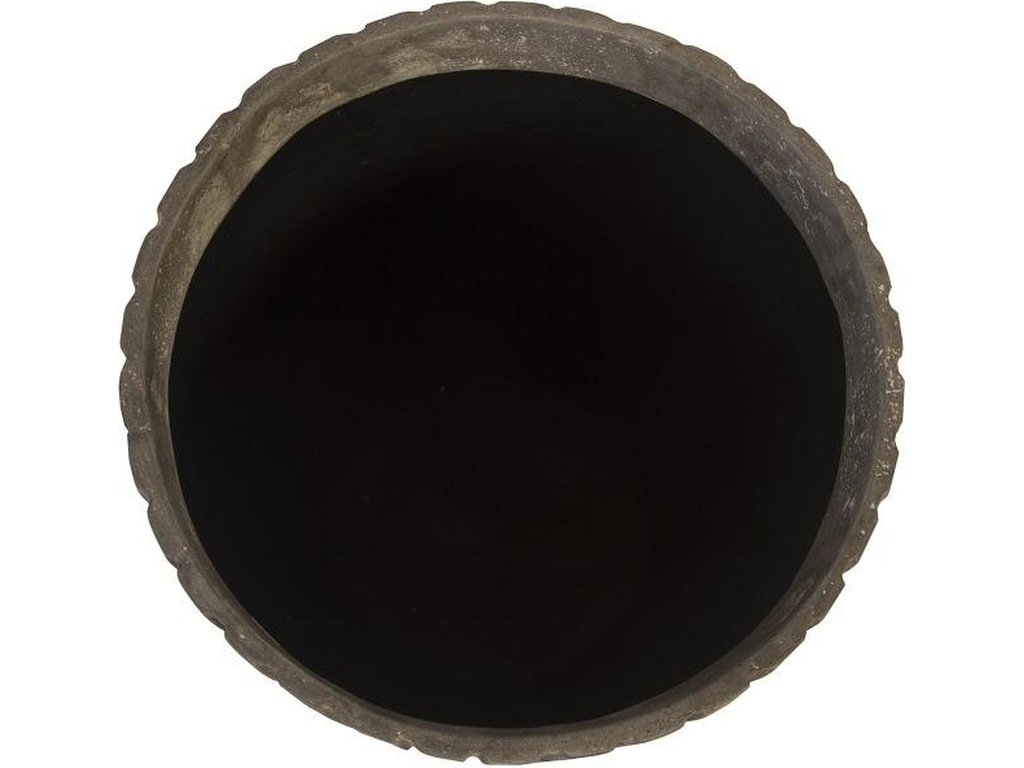 Fluted Planter, Small, Gray - image 1