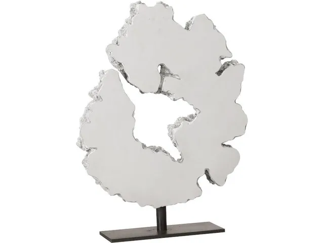 Lava Slice Sculpture on Stand, Resin, Stainless Steel