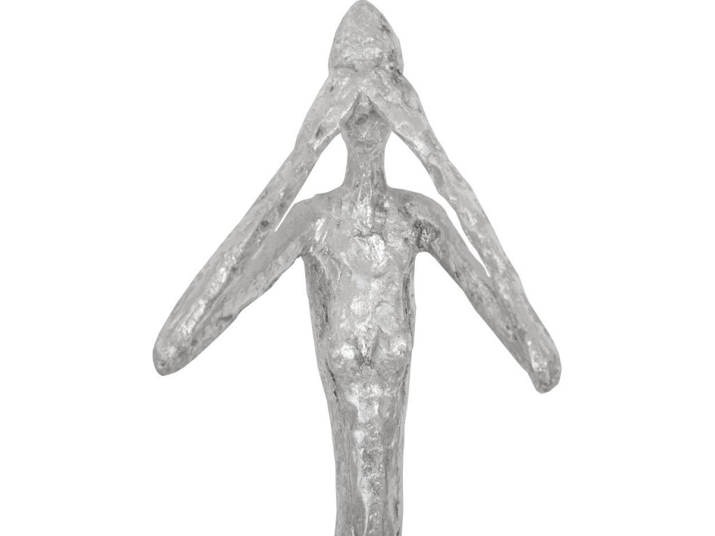See, Speak, Hear No Evil Wall Art, Silver Leaf, Set Of 3 - image 4