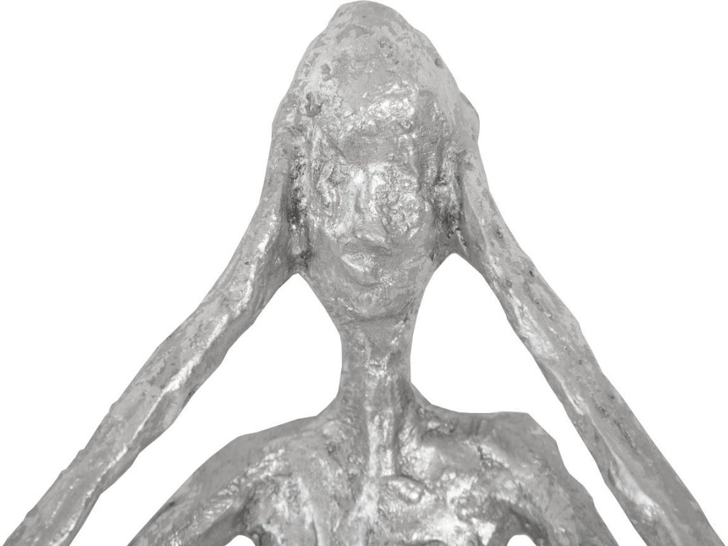 See, Speak, Hear No Evil Wall Art, Silver Leaf, Set Of 3 - image 5