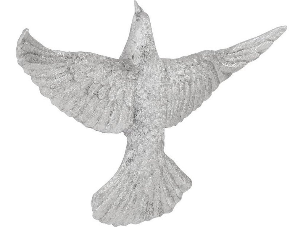 Dove Wall Art, Silver Leaf - image 1