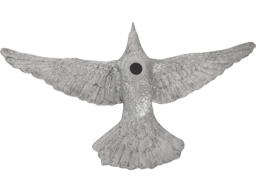 Dove Wall Art, Silver Leaf - image 2