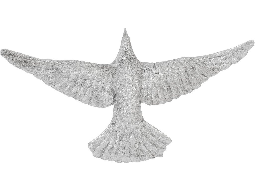 Dove Wall Art, Silver Leaf - main image