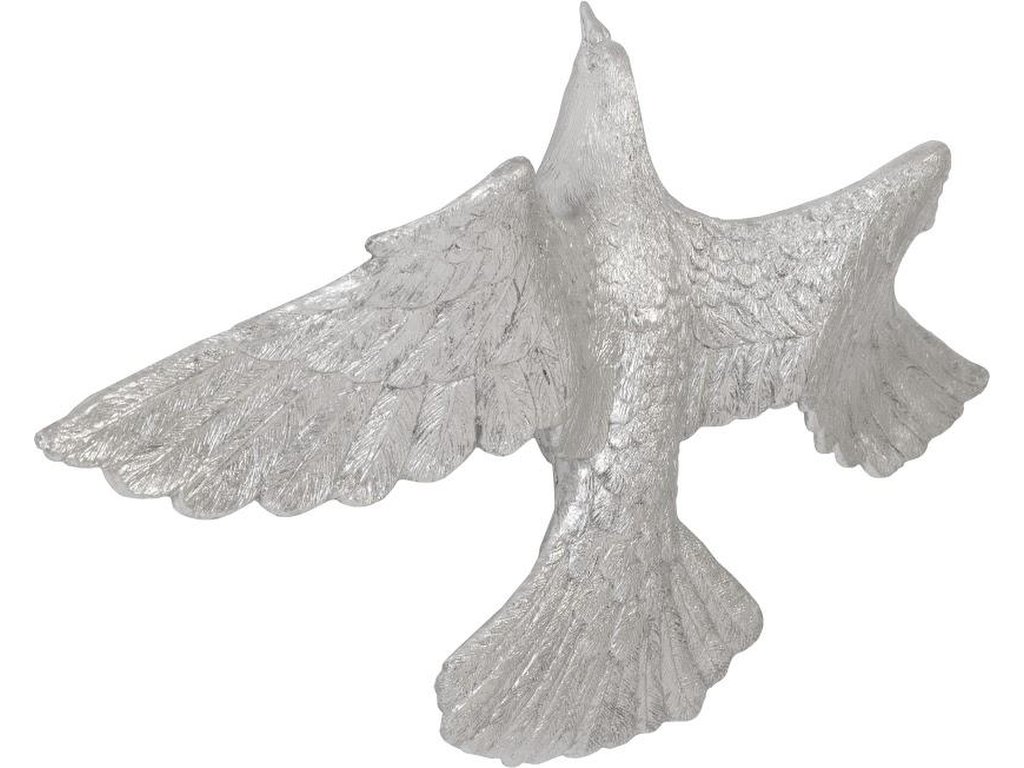 Dove Wall Art, Silver Leaf - image 1