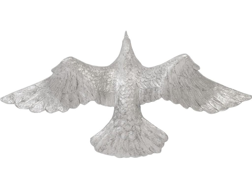 Dove Wall Art, Silver Leaf - main image