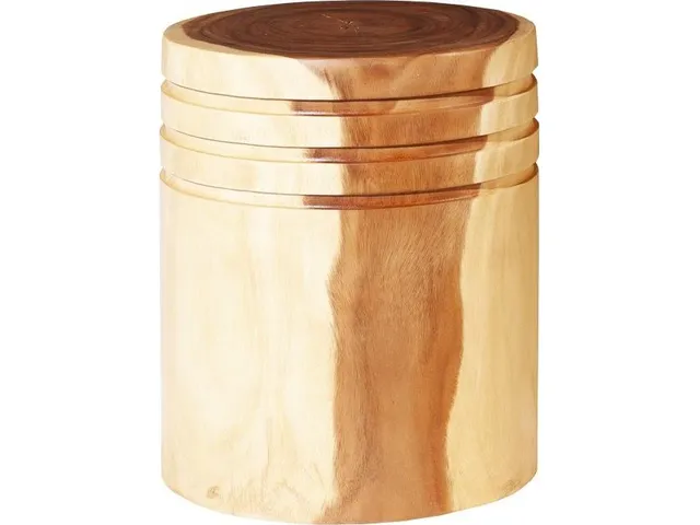 Groove Side Table, Round