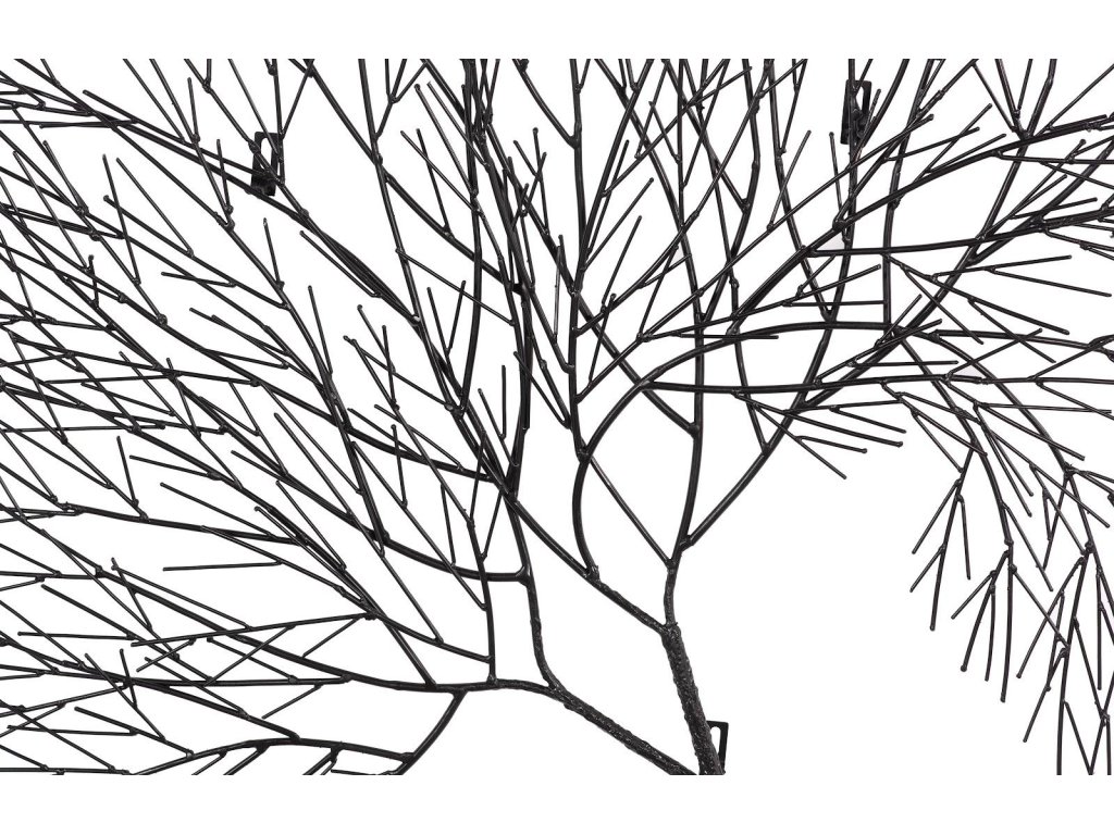 Wire Tree Wall Art, Rectangular, Metal, Black - image 2