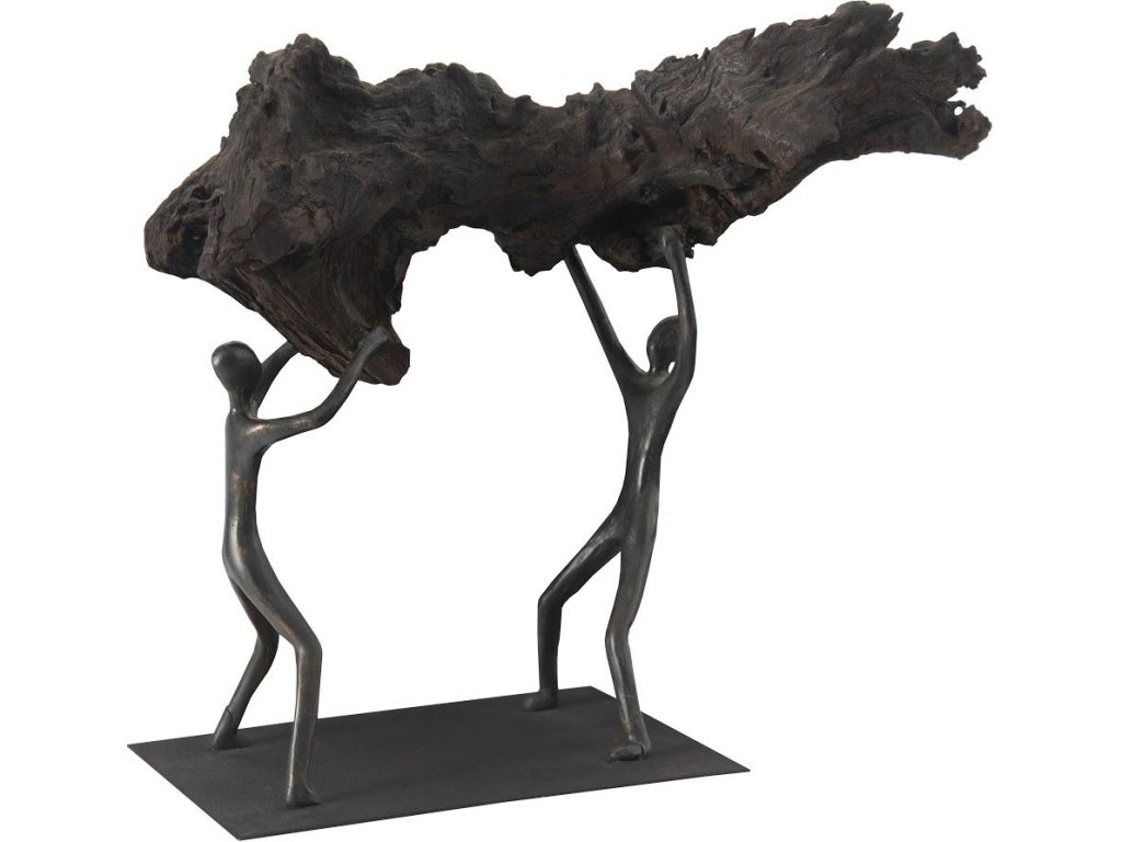 Atlas Tabletop Sculpture, Freeform High Lift, With Base - image 4