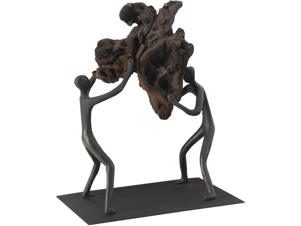 Atlas Tabletop Sculpture, Freeform High Lift, With Base - image 2