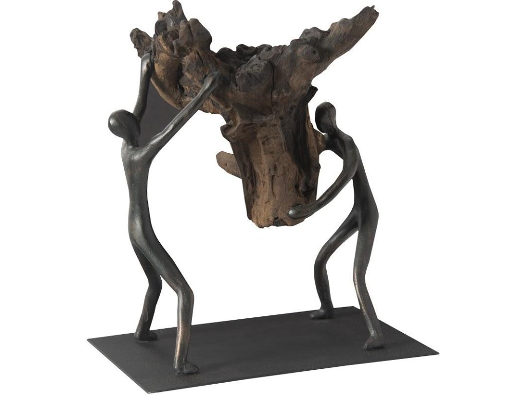 Atlas Tabletop Sculpture, Freeform High Lift, With Base - image 4