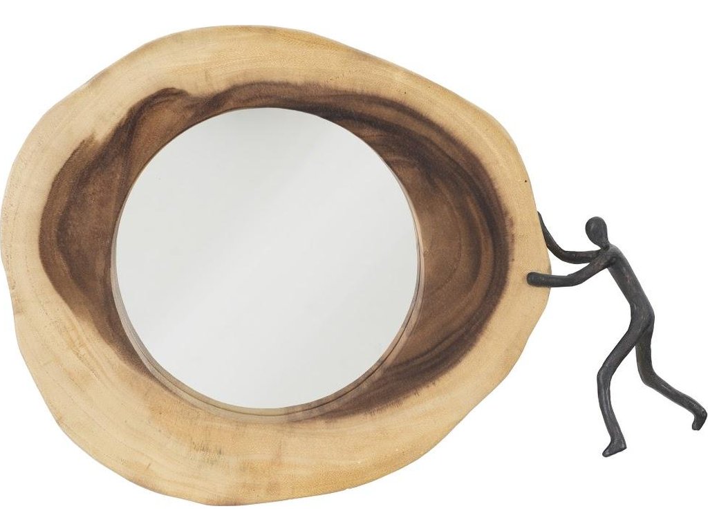 Atlas Cross Cut Mirror, Small, Right Side Full Body - main image