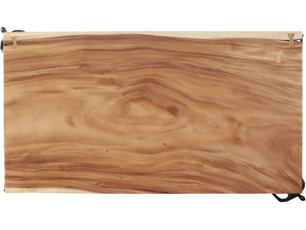 Atlas Coffee Table, Chamcha Wood, Natural, Metal - image 1