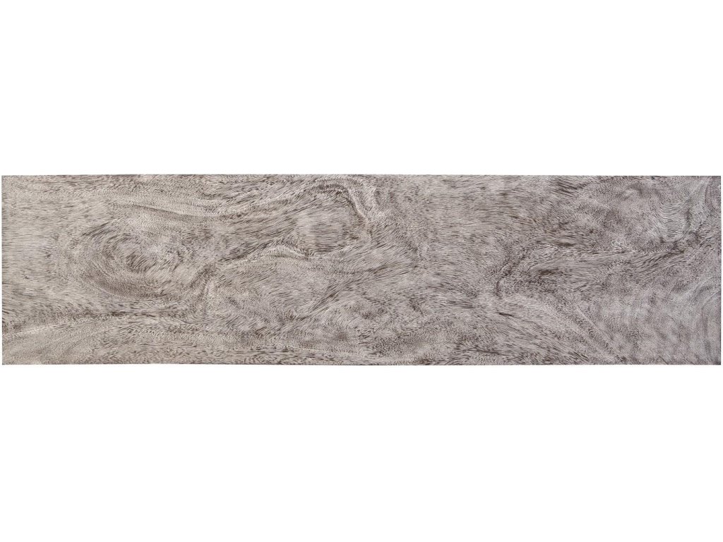 Atlas Console Table, Chamcha Wood, Gray Stone Finish, Metal - image 1