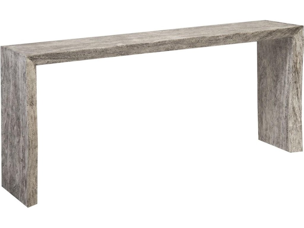 Waterfall Console Table, Gray Stone - main image