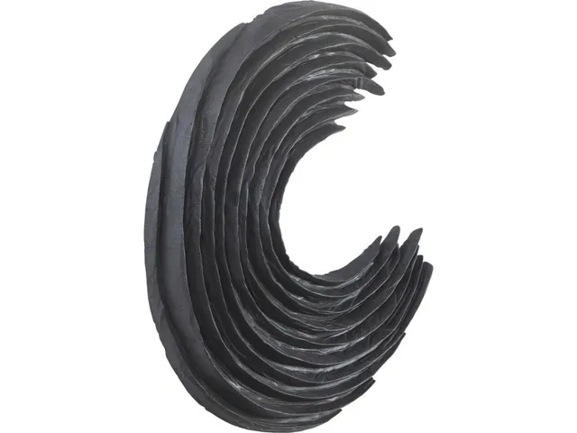 Swoop Wall Art , Black Wood , Large - Alternative View