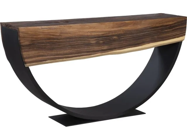Arc Console Table, Natural, Double Sided
