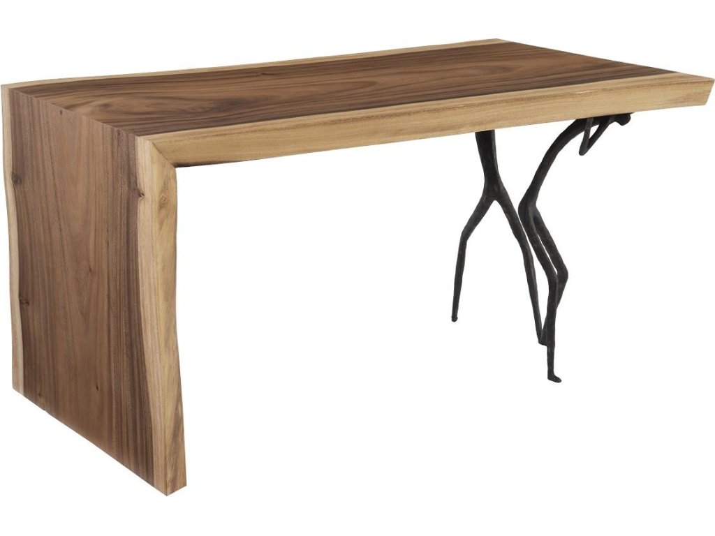 Atlas Desk, Natural, Waterfall Leg - image 2