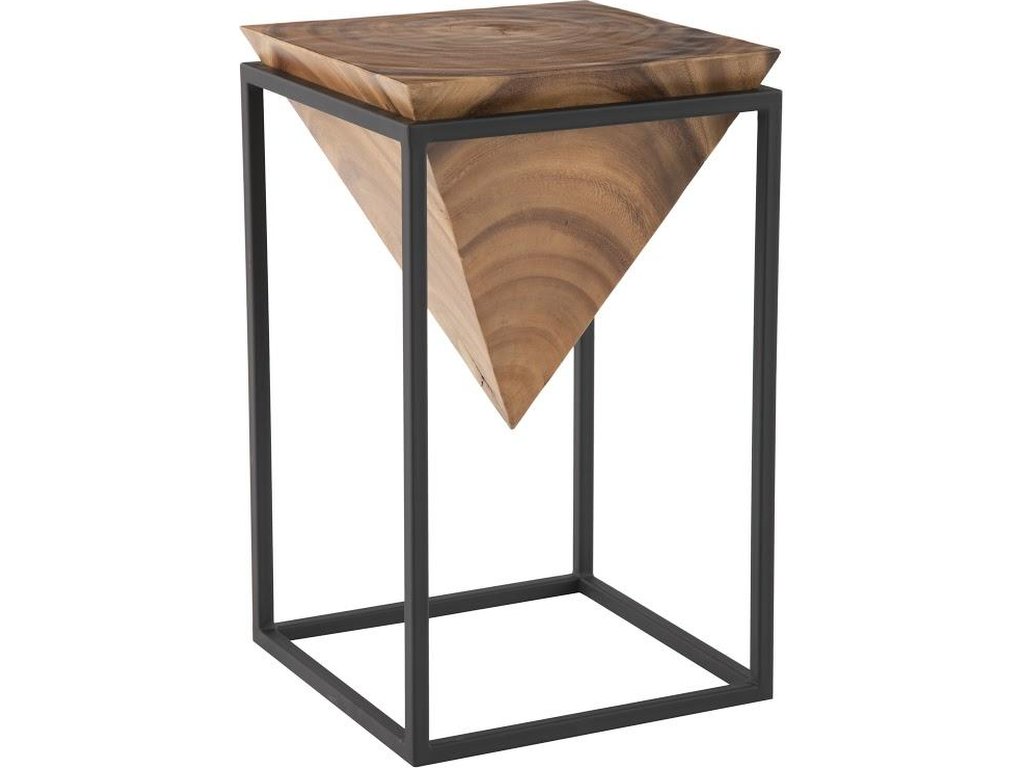Inverted Pyramid Side Table, Natural - main image