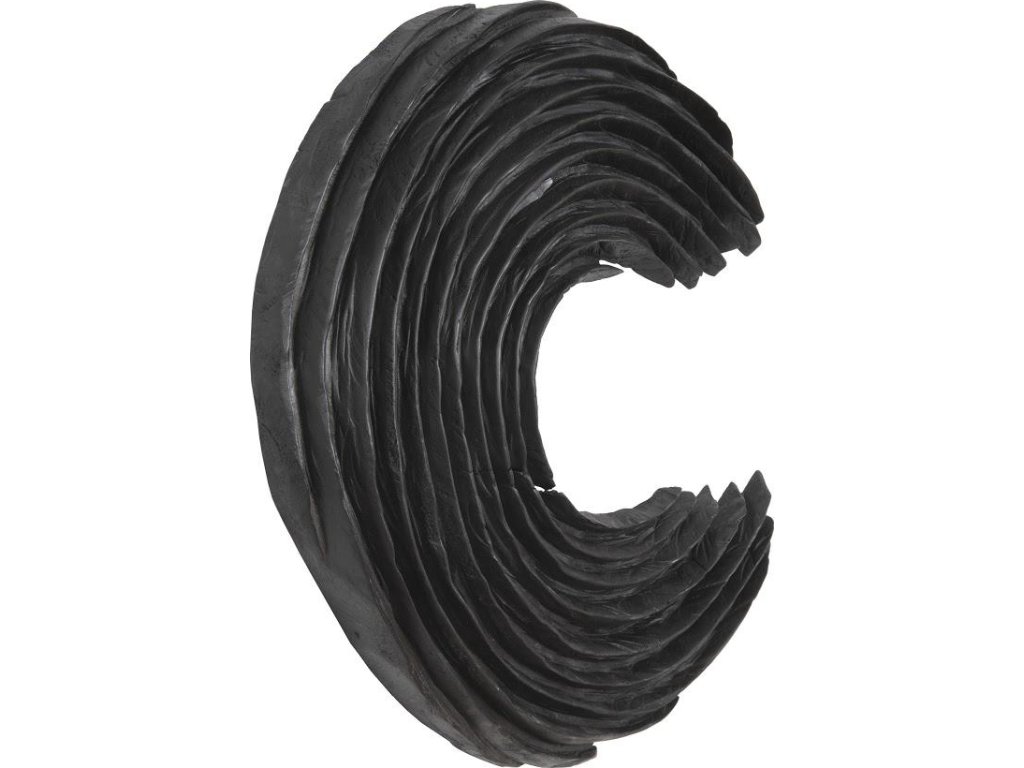 Swoop Wall Art, Black Wood, Small - image 1