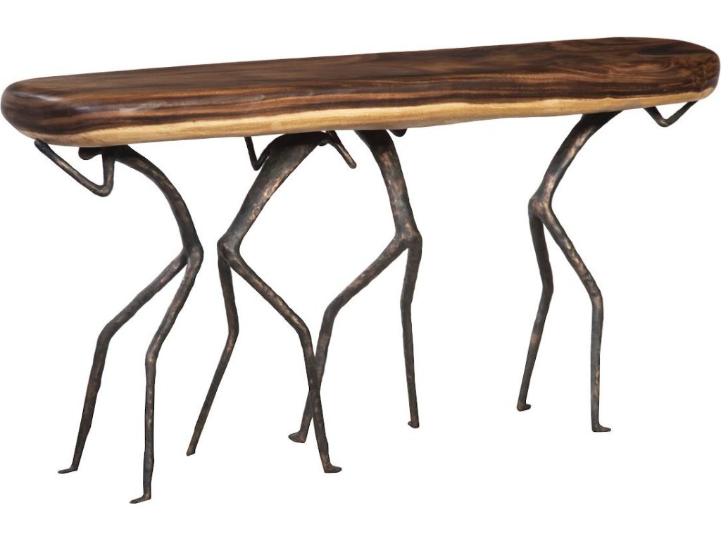 Atlas Console Table, Natural Finish, Metal - image 2